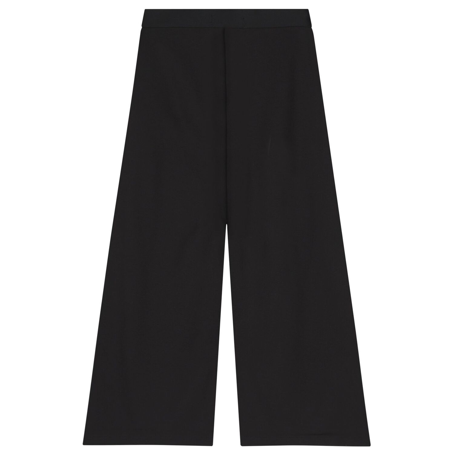 Girls Black Logo Trousers, 1, hi-res