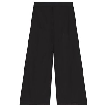 Girls Black Logo Trousers