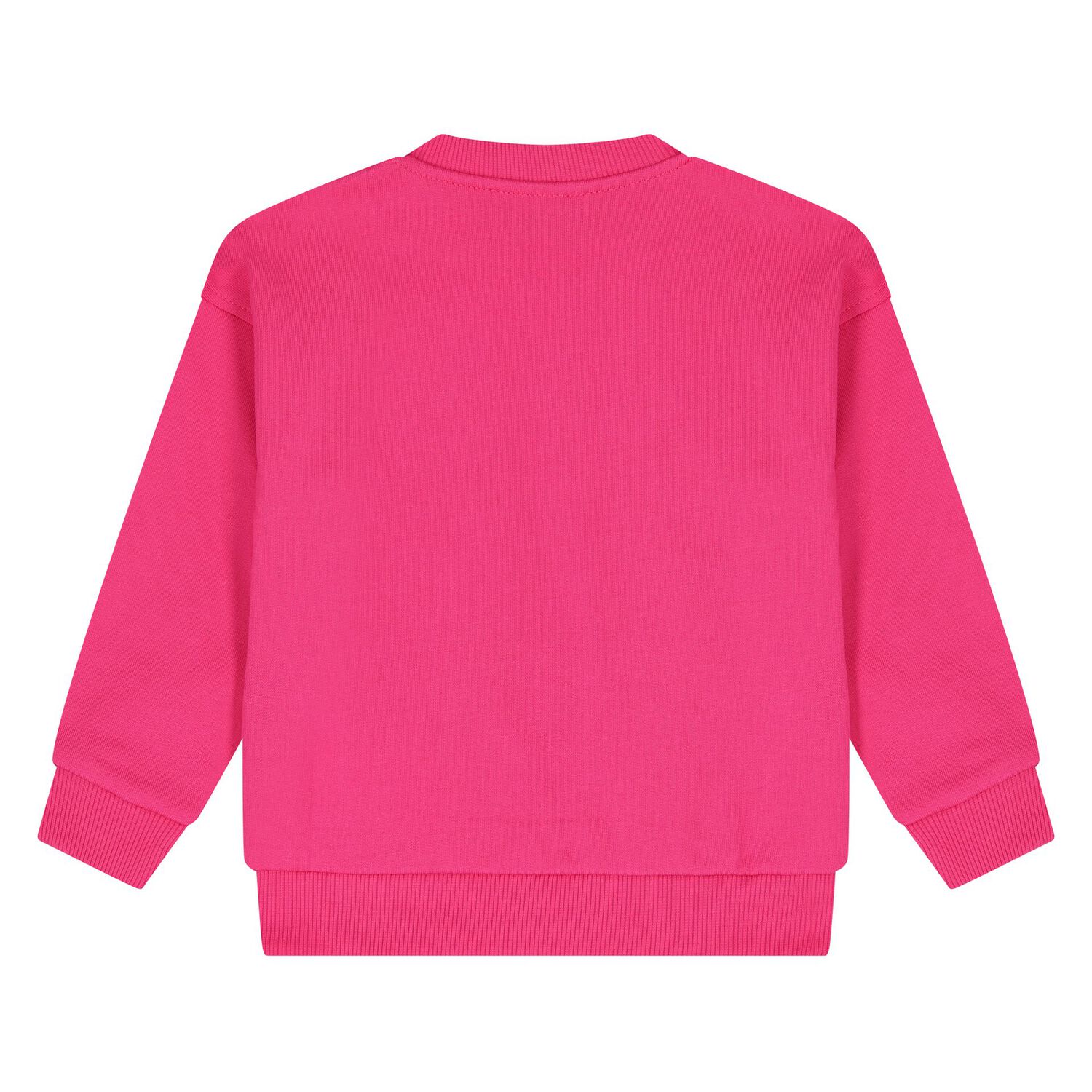 Younger Girls Pink Teddy Bear Logo Sweatshirt, 4, hi-res