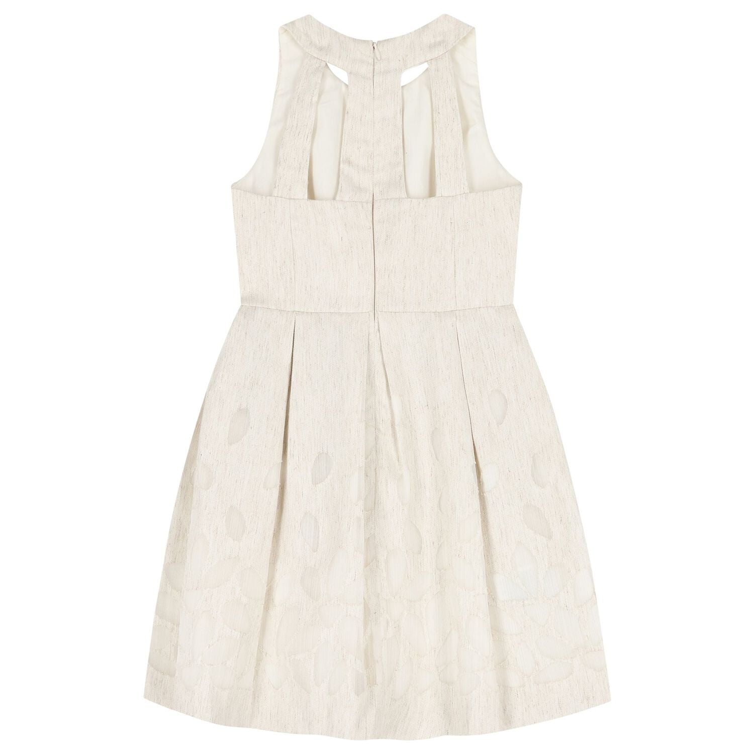 Girls Beige Dress, 2, hi-res