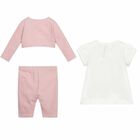 طقم ليغنز باللون الزهرى والابيض للبنات, 1, hi-res