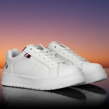 White Logo Trainers