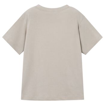 Boys Beige Logo T-Shirt