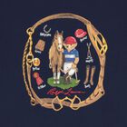 Boys Navy Blue Polo Bear T-Shirt, 1, hi-res