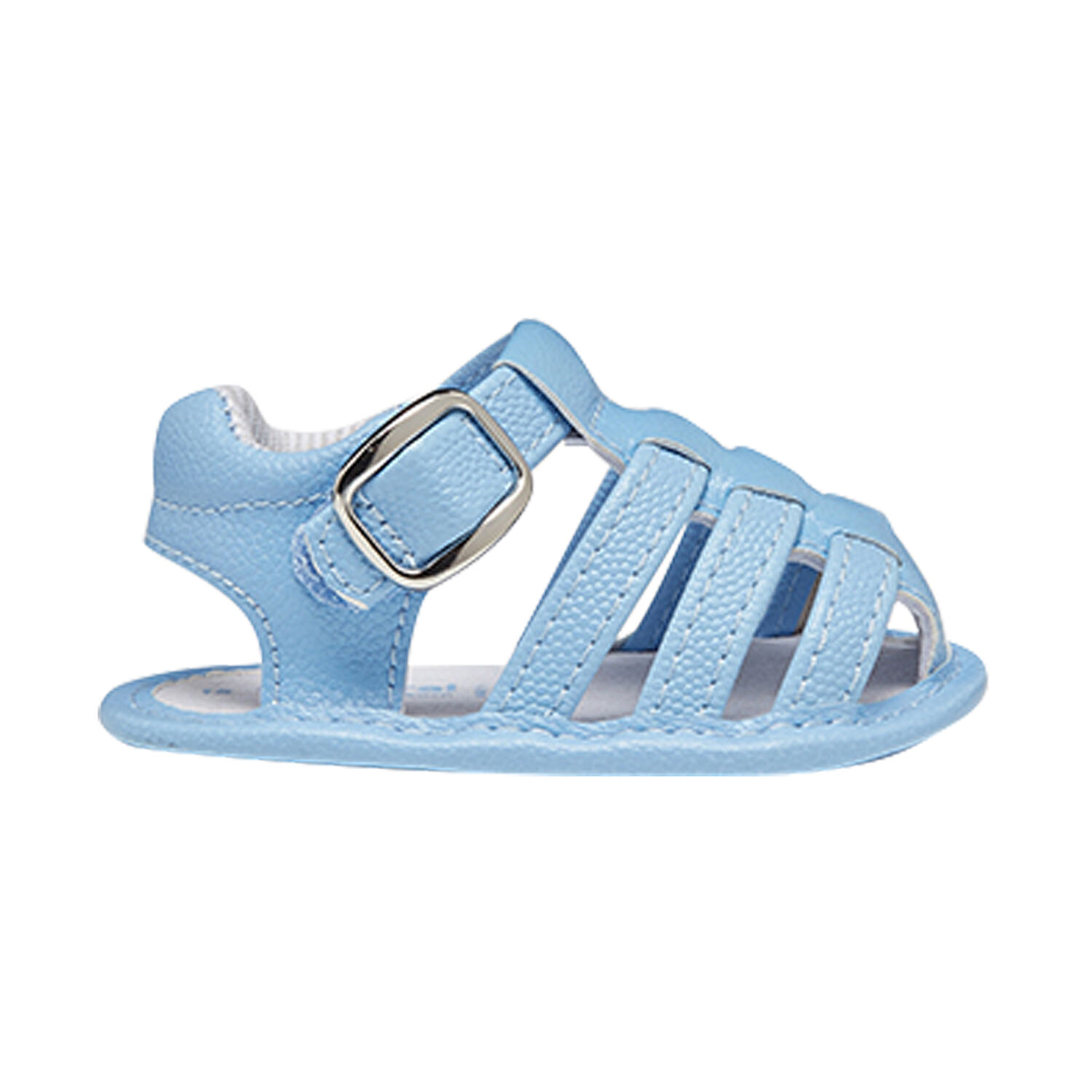 Baby Boys Blue Sandals, 4, hi-res image number null