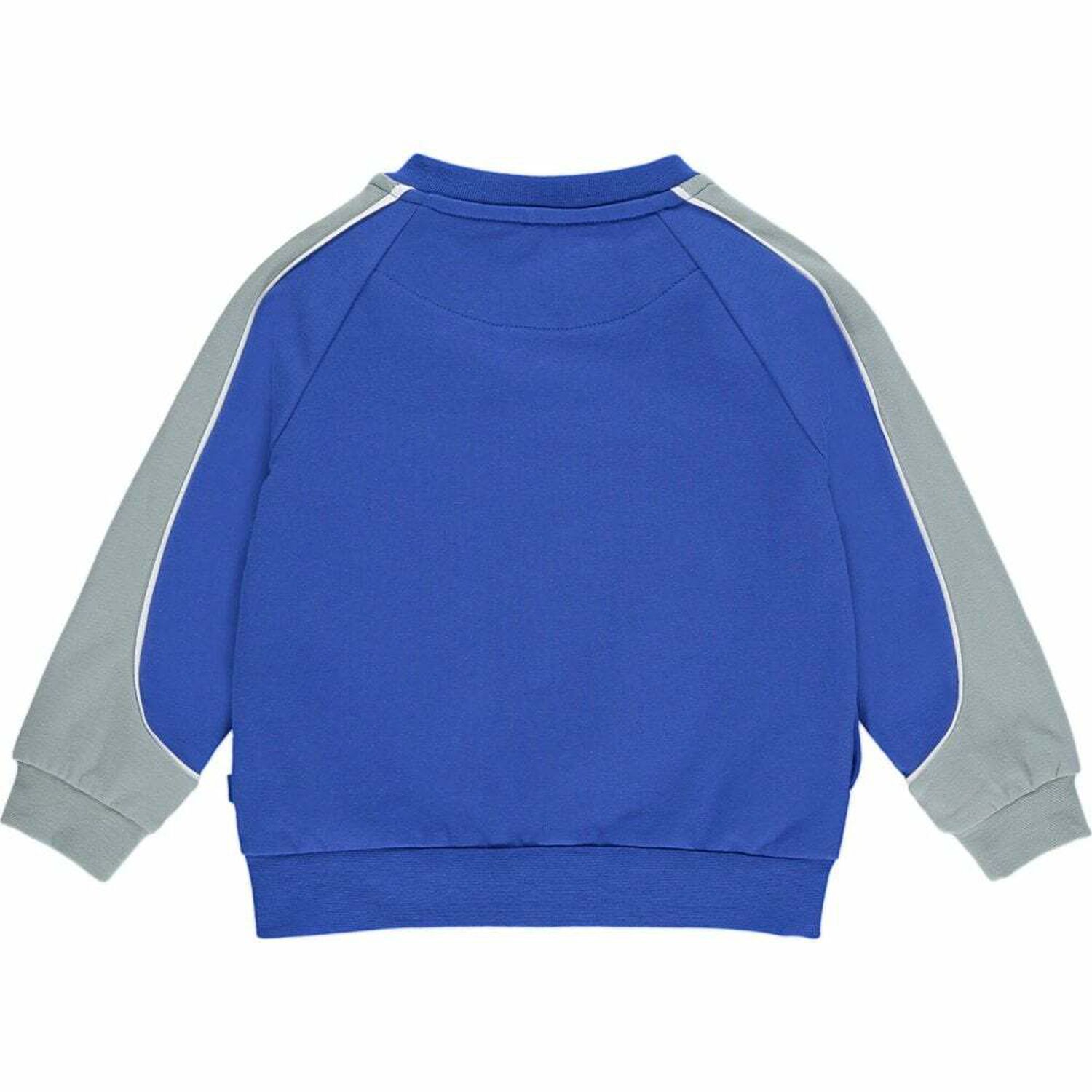 Boys Blue & Grey Logo Tracksuit, 1, hi-res