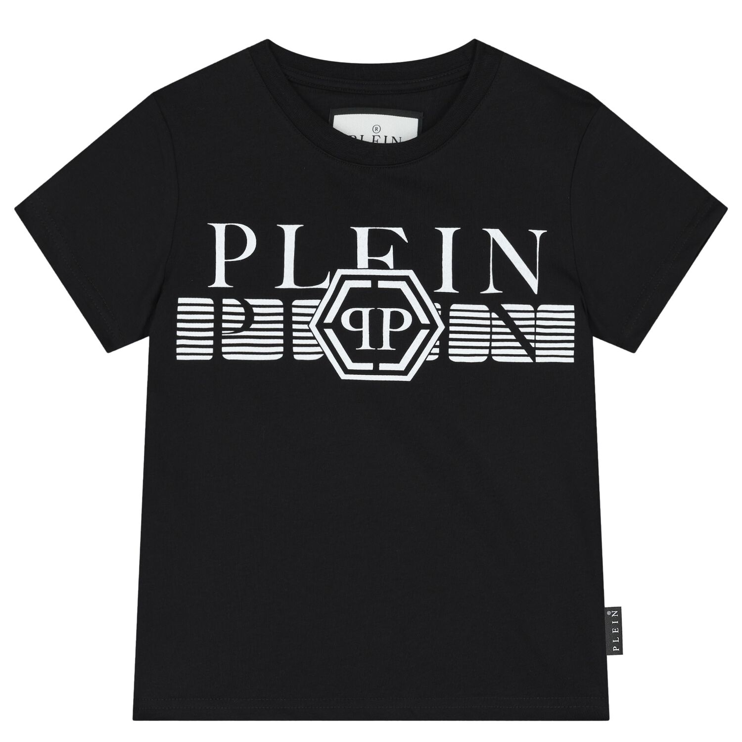 تيشيرت أولاد بالشعار باللون الأسود, 2, hi-res image number null