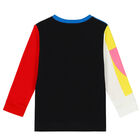 Girls White & Black Logo Sweatshirt, 1, hi-res