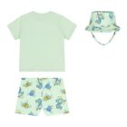 Baby Boys Green Swim Set, 2, hi-res