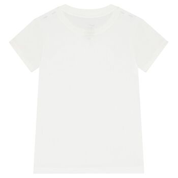 Girls White Logo T-Shirt