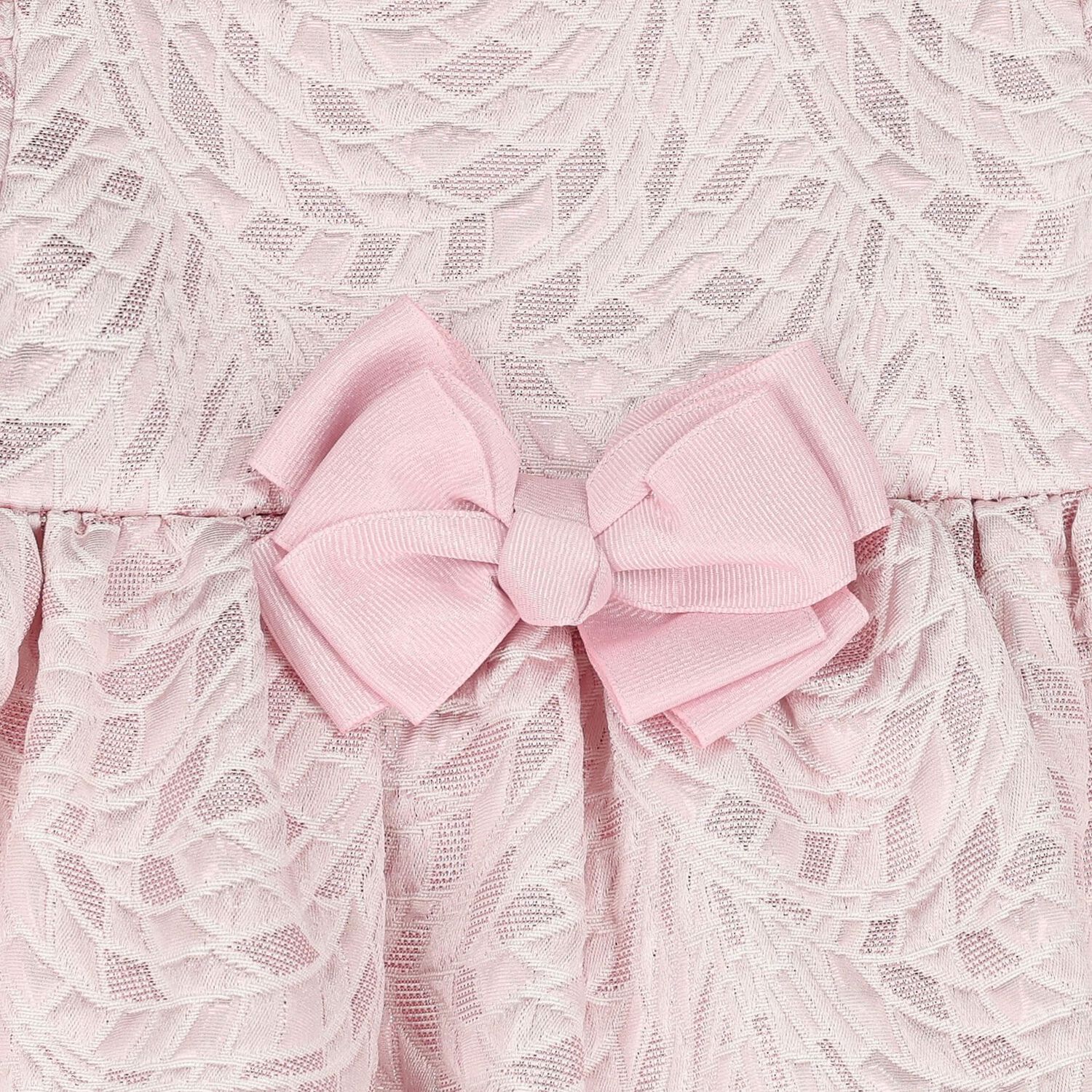 فستان مكشكش جاكار باللون الوردي, 1, hi-res