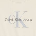  فستان للبنات بالشعار باللون العاجى, 2, hi-res