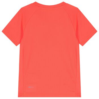 Boys Neon Orange Logo T-Shirt