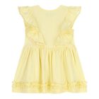 Baby Girls Yellow Ruffle Dress, 3, hi-res