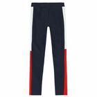 Girls Navy Logo Leggings, 1, hi-res