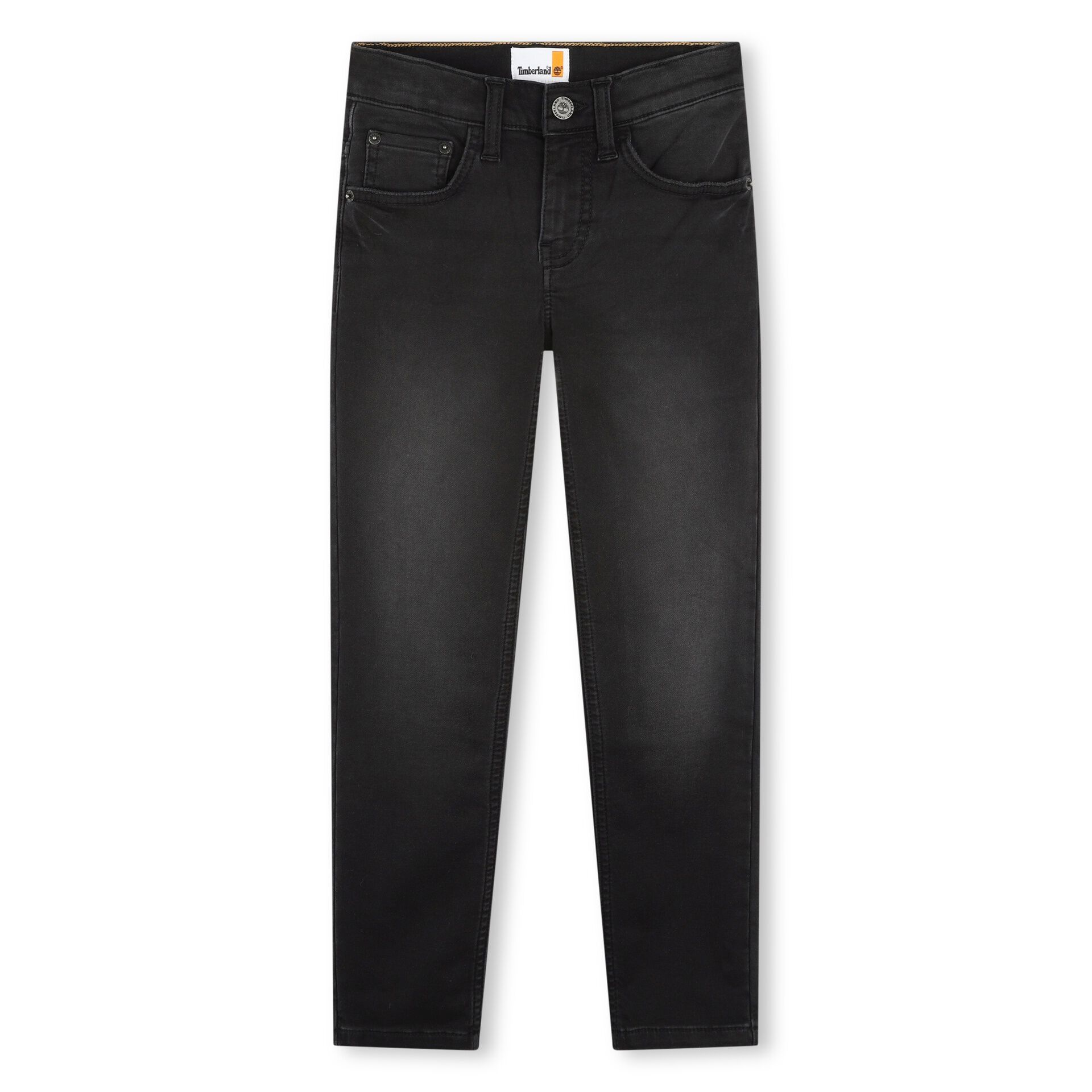 TIMBERLAND Boys Black Logo Jeans Junior Couture UAE