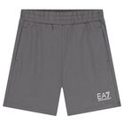Boys Blue & Grey Logo Shorts Set, 2, hi-res
