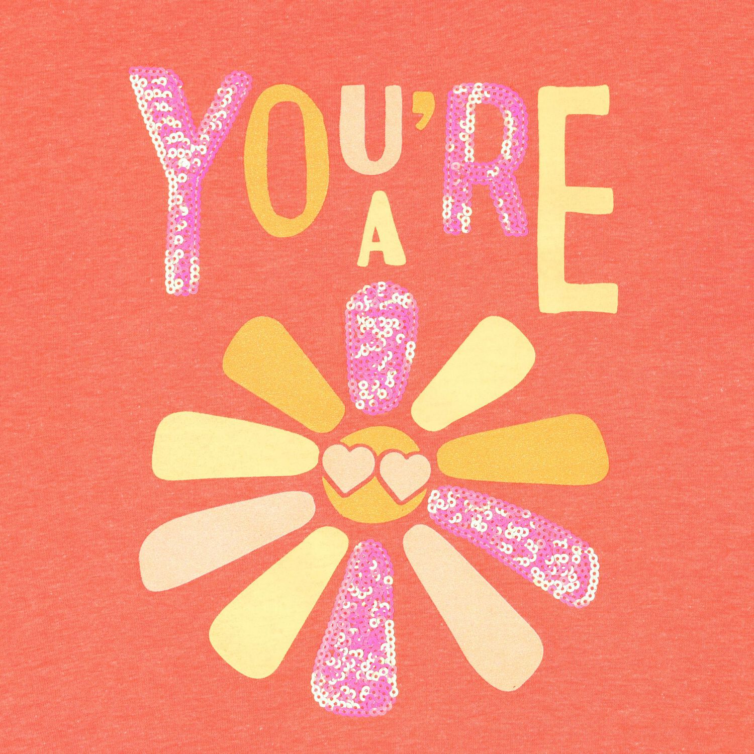 فستان بنات مزين باللون البرتقالي , 1, hi-res