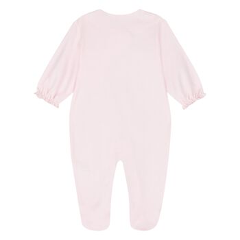 Baby Girls Pink Castle Babygrow