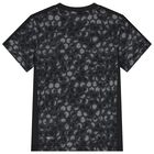 Boys Black Honeycomb Logo T-Shirt, 1, hi-res