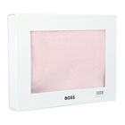 بطانية محبوكة بالشعار باللون الوردى للبنات, 1, hi-res