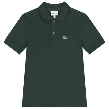 Lacoste Boys Green Logo Polo Shirt, 5 Boys Green Logo Polo Shirt
