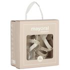 Baby Girls Ivory Flower Sandals, 2, hi-res