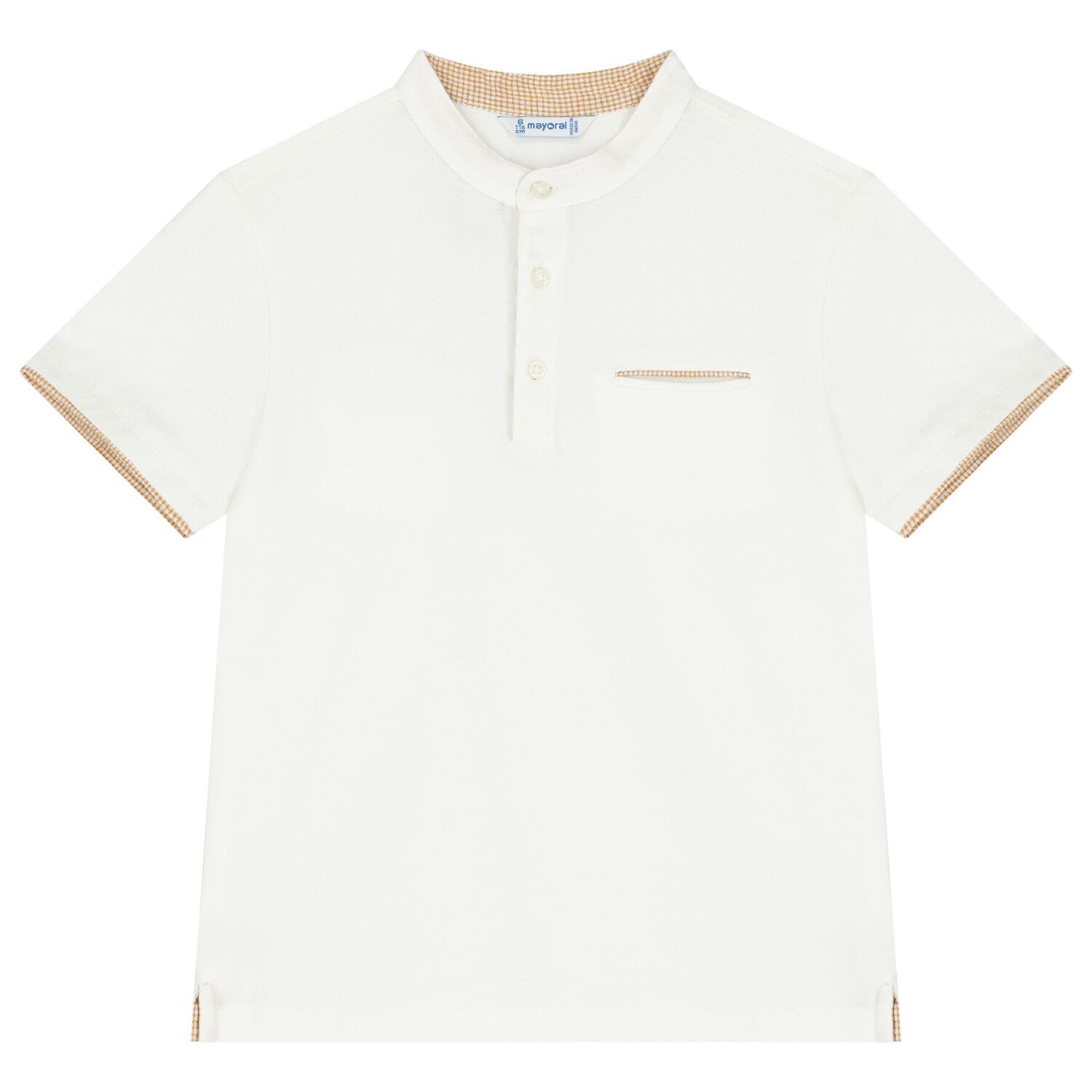 طقم أولاد شورت باللون الأبيض والبيج, 1, hi-res image number null