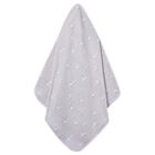 White  & Grey Hooded Towel, 1, hi-res