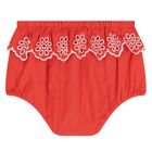 طقم للبنات فستان باللون الأحمر , 1, hi-res