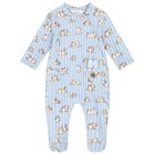 Baby Boys Blue Bunny Babygrow Set, 2, hi-res