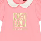 Younger Girls Pink Logo Polo Dress, 1, hi-res