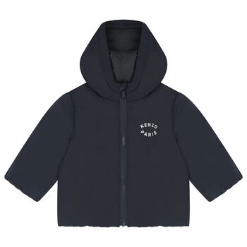 Younger Navy Blue Tiger Hooded Younger Jacket