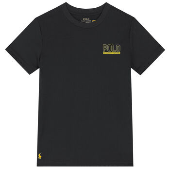 Boys Black Logo T-Shirt