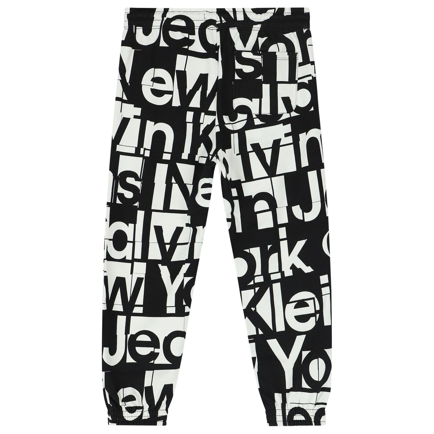 Boys Black & White Logo Joggers, 1, hi-res image number null