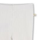 Younger Girls White & Pink Heart Leggings , 1, hi-res