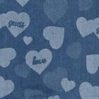 Girls Blue Logo Denim Skirt, 1, hi-res