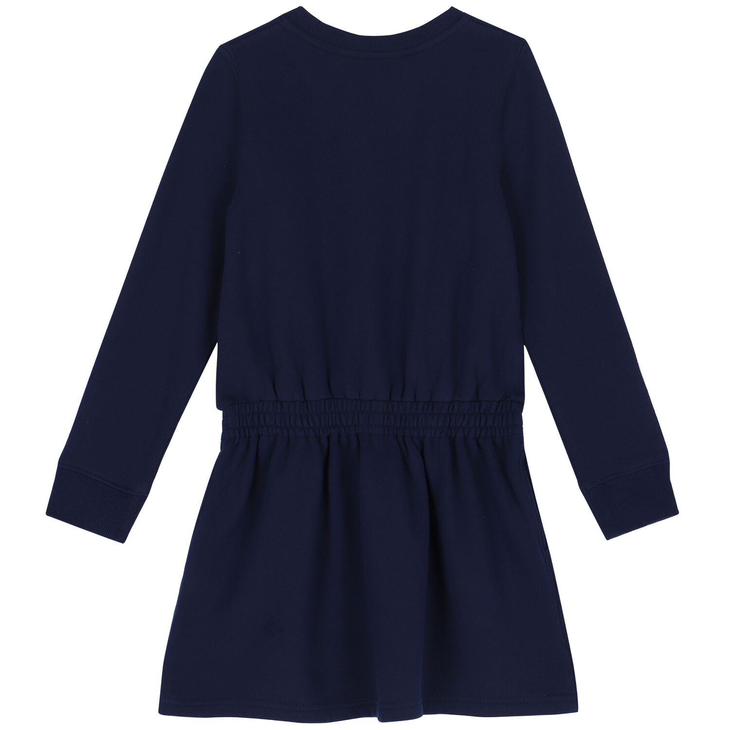 Girls Navy Bear Dress, 1, hi-res