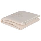 Beige Logo Baby Blanket, 1, hi-res