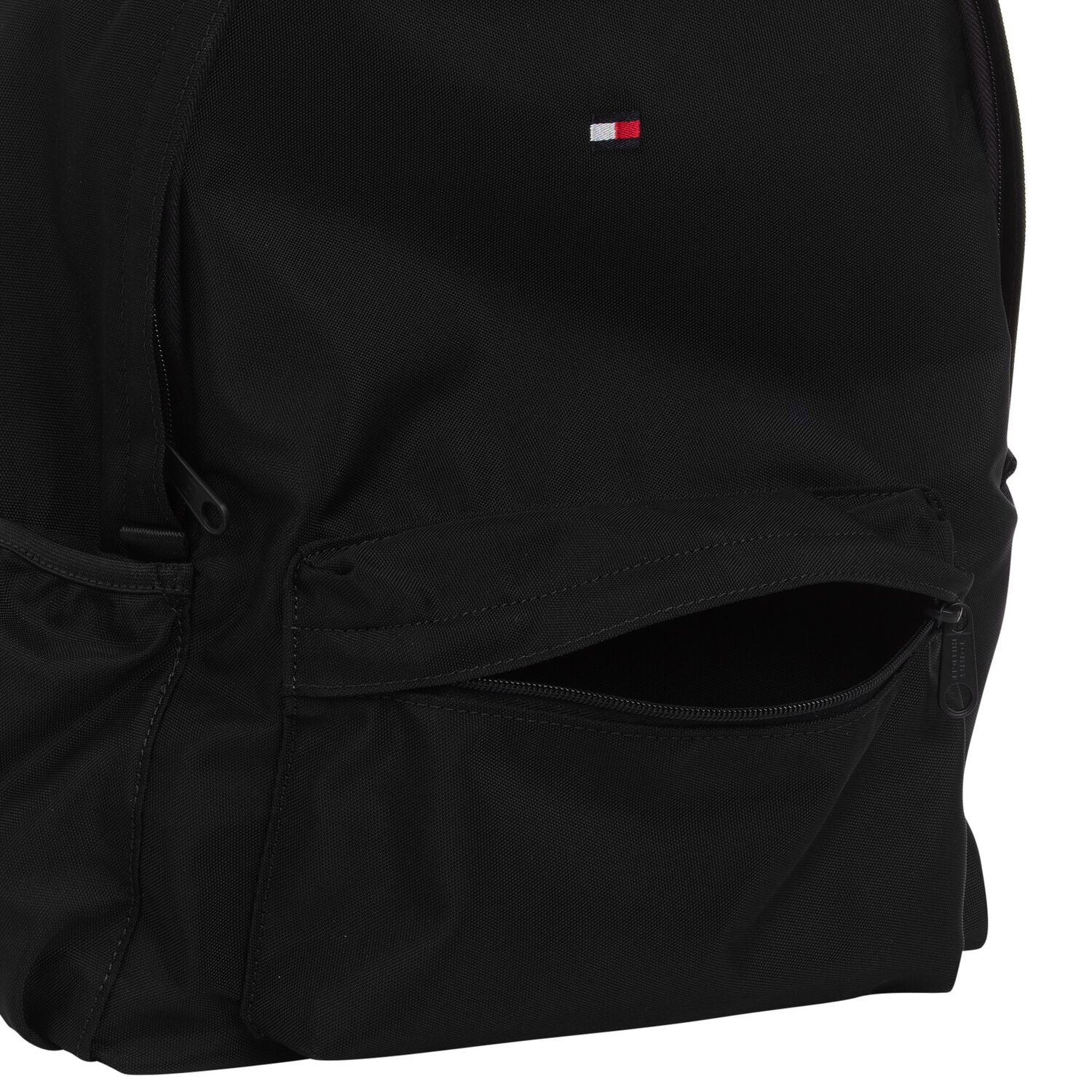 Black Logo Backpack, 1, hi-res