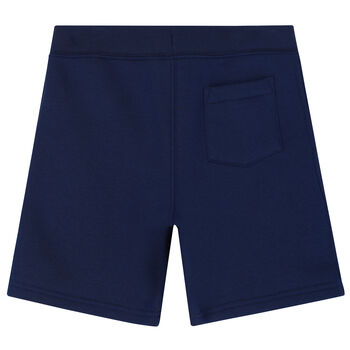 Boys Navy Logo Shorts
