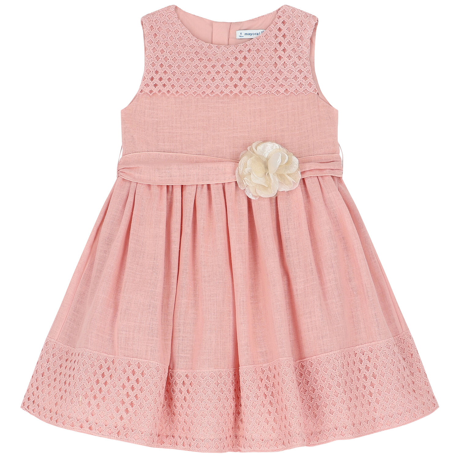 Girls Pink Special Occasion Dress, 1, hi-res