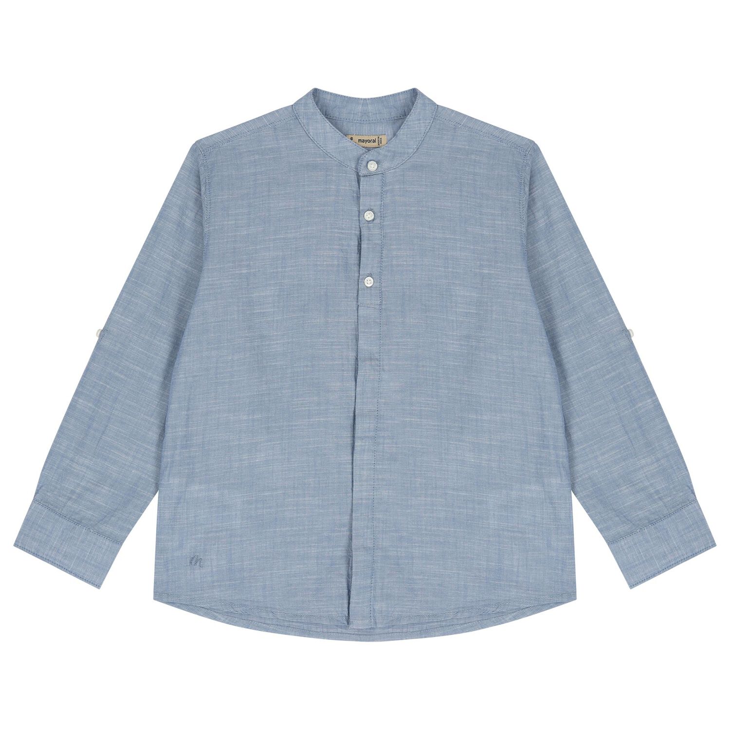 طقم أولاد شورت باللون العاجي والأزرق, 1, hi-res