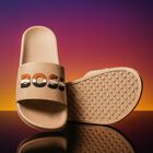 Boys Beige Logo Sliders, 2, hi-res