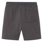 Boys Dark Grey Logo Shorts, 4, hi-res