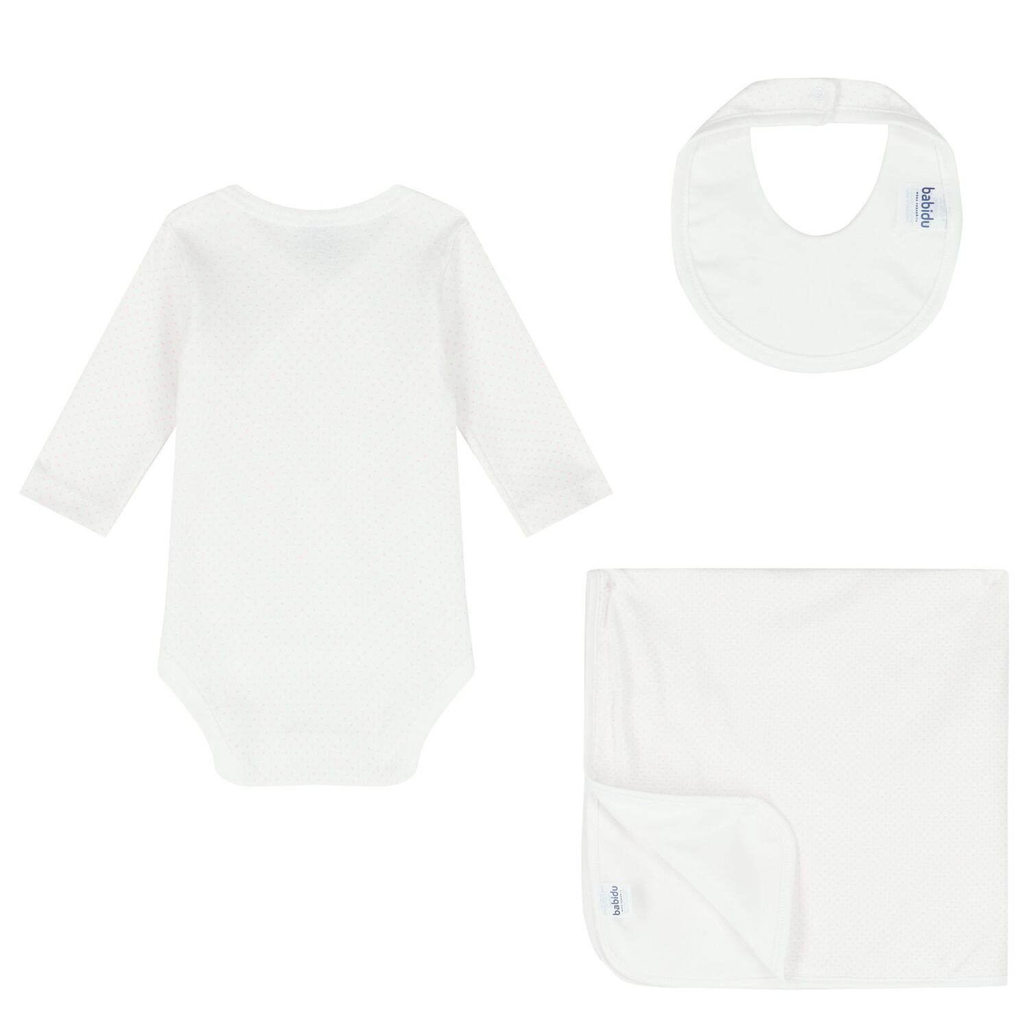 طقم هدايا بنات منقط باللون الأبيض والوردي, 2, hi-res image number null