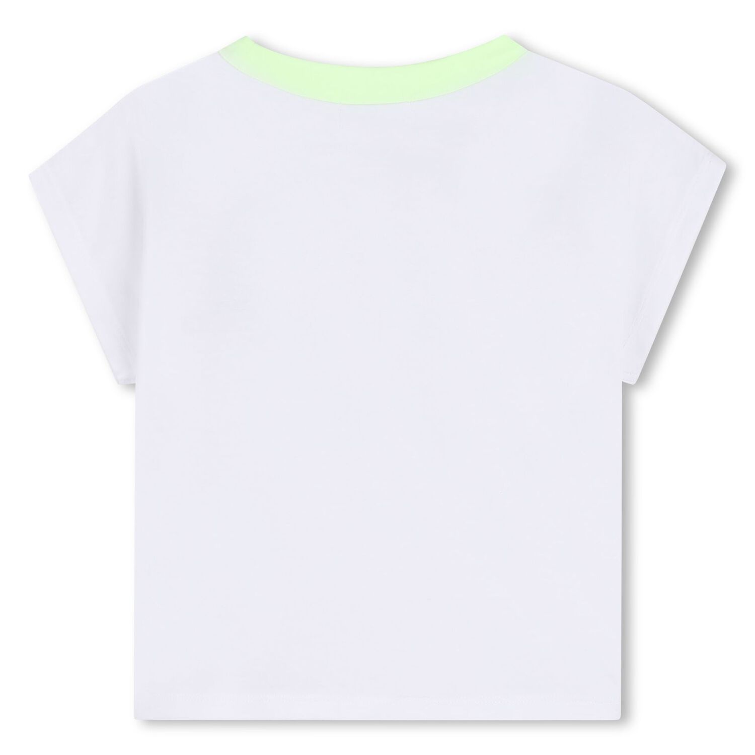 Girls White Embellished T-Shirt, 1, hi-res