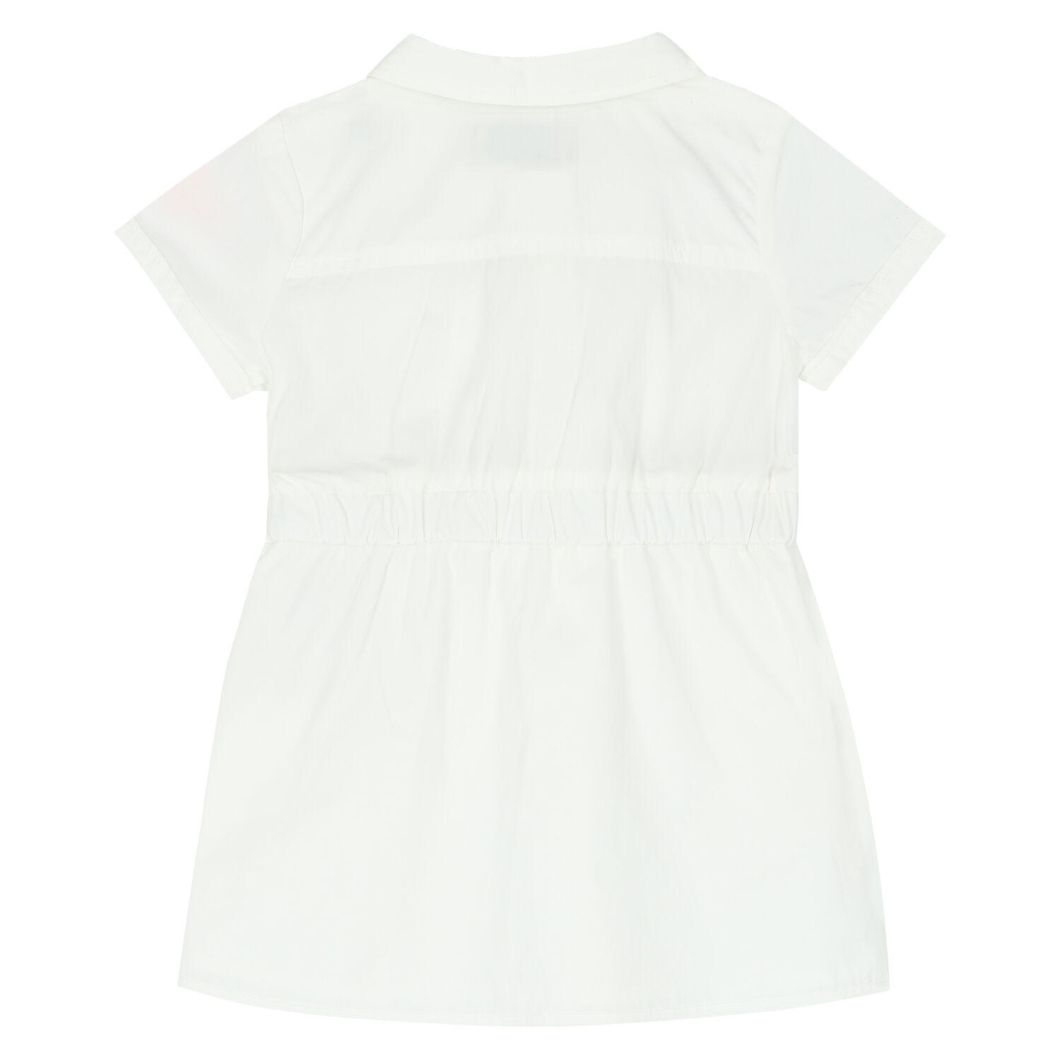 Younger Girls White Logo Dress, 1, hi-res