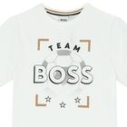 Boys White Logo T-Shirt, 1, hi-res