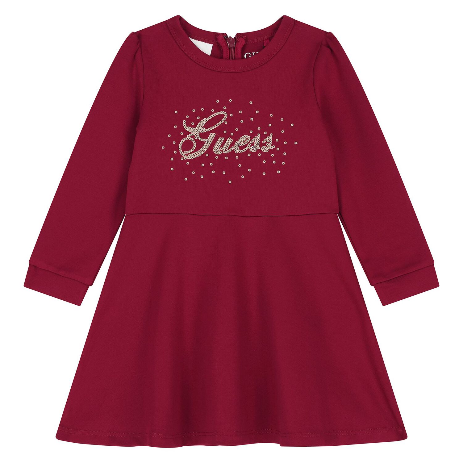Baby Girls Burgundy Logo Dress Set, 1, hi-res image number null